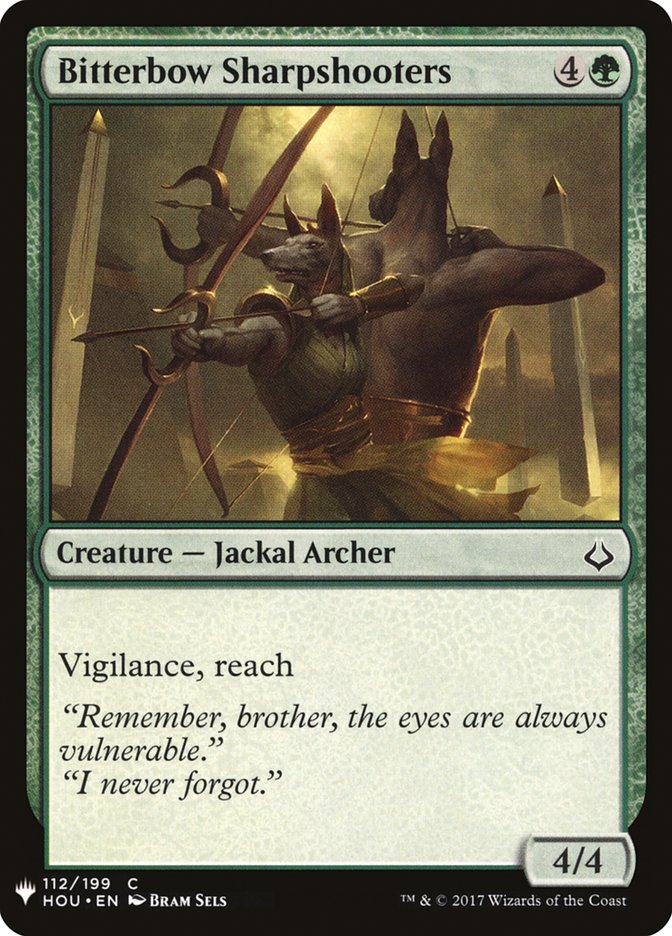 Magic the Gathering Card - Bitterbow Sharpshooters - MTG Circle