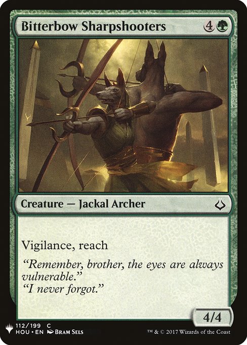 Magic the Gathering Card - Bitterbow Sharpshooters - MTG Circle