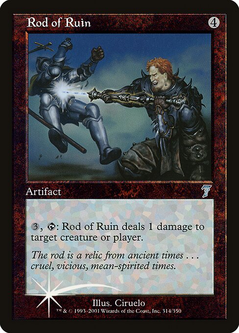 Magic the Gathering Card - Rod of Ruin - MTG Circle