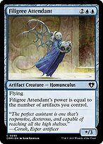 Magic the Gathering Card - Filigree Attendant - MTG Circle