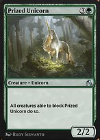 Magic the Gathering Card - Prized Unicorn - MTG Circle