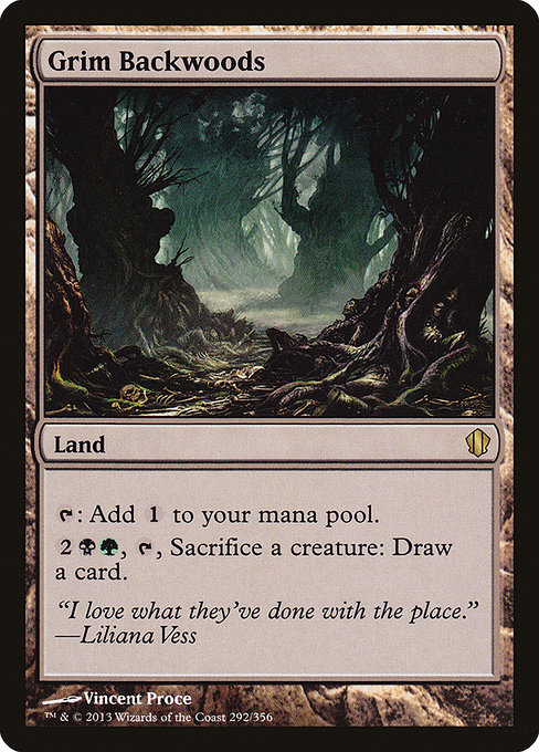 Magic the Gathering Card - Grim Backwoods - MTG Circle