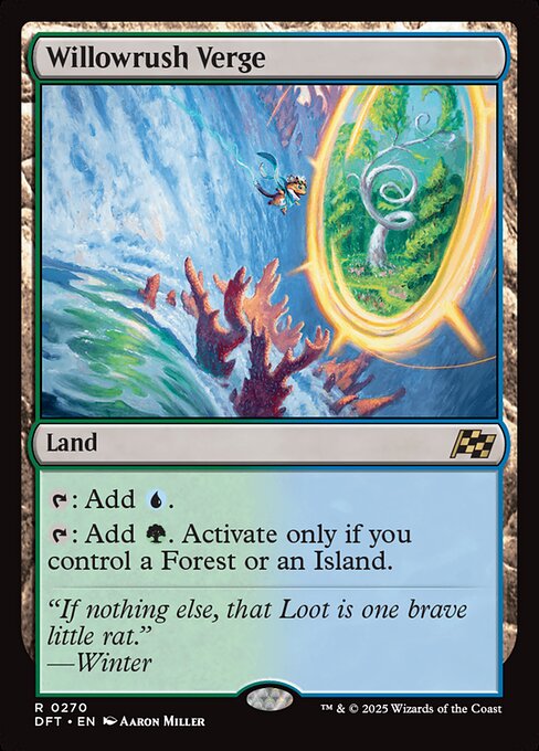 Magic the Gathering Card - Willowrush Verge - MTG Circle