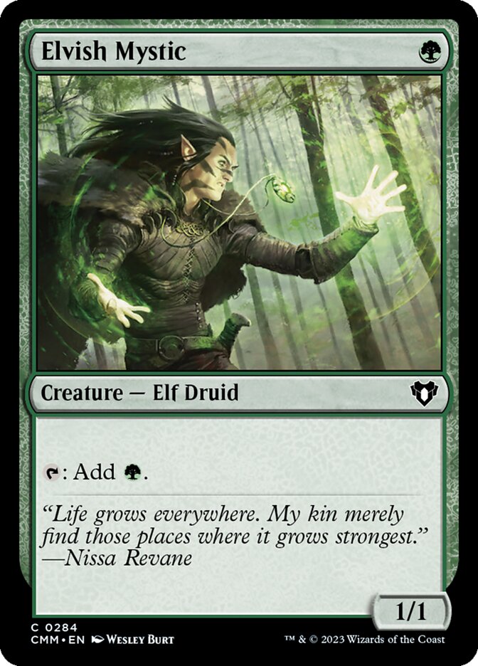 Magic the Gathering Card - Elvish Mystic - MTG Circle