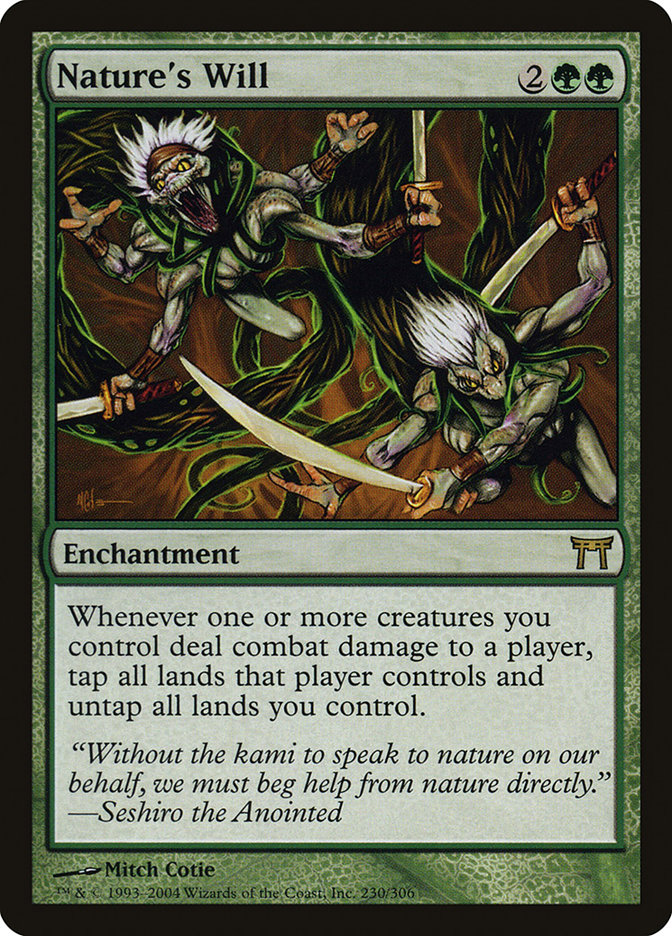 Magic the Gathering Card - Nature's Will - MTG Circle