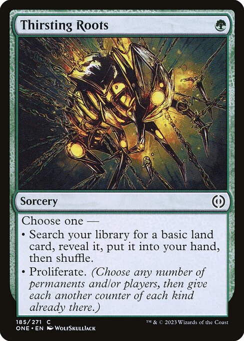 Magic the Gathering Card - Thirsting Roots - MTG Circle