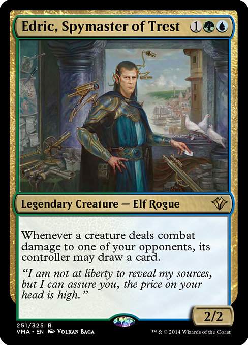 Magic the Gathering Card - Edric, Spymaster of Trest - MTG Circle