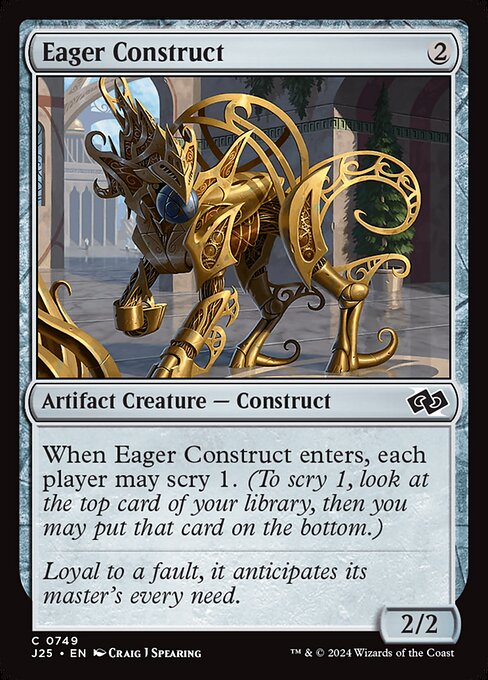 Magic the Gathering Card - Eager Construct - MTG Circle