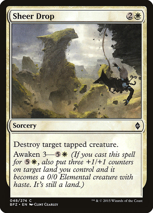 Magic the Gathering Card - Sheer Drop - MTG Circle