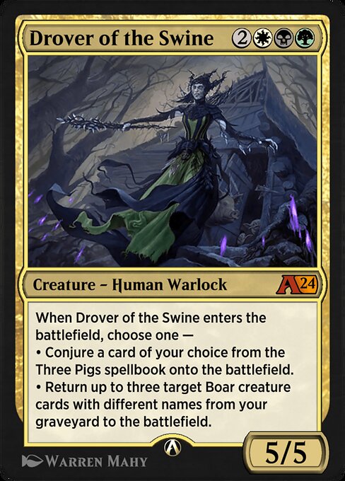 Magic the Gathering Card - Drover of the Swine - MTG Circle