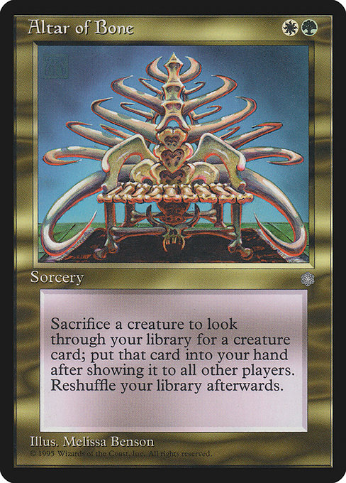 Magic the Gathering Card - Altar of Bone - MTG Circle