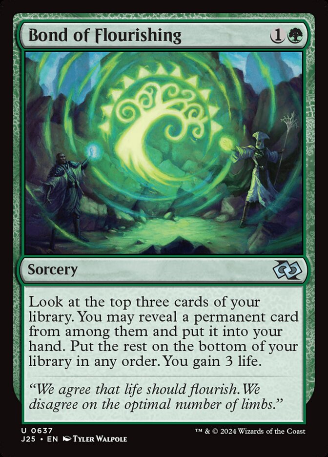 Magic the Gathering Card - Bond of Flourishing - MTG Circle