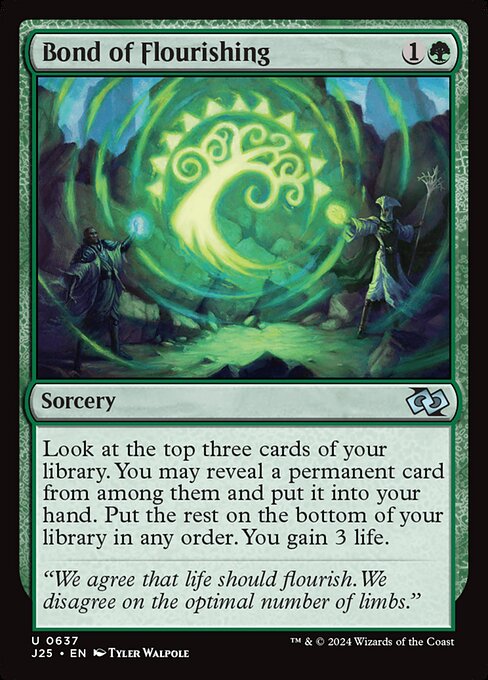 Magic the Gathering Card - Bond of Flourishing - MTG Circle