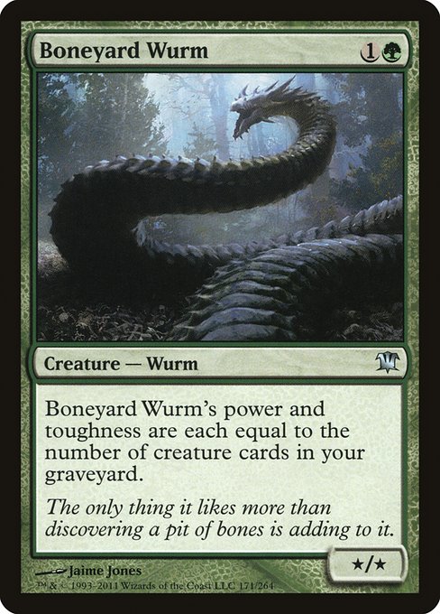 Magic the Gathering Card - Boneyard Wurm - MTG Circle