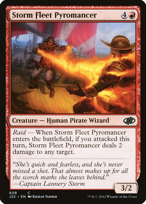 Magic the Gathering Card - Storm Fleet Pyromancer - MTG Circle