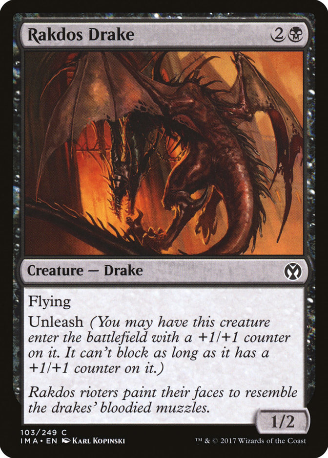 Magic the Gathering Card - Rakdos Drake - MTG Circle