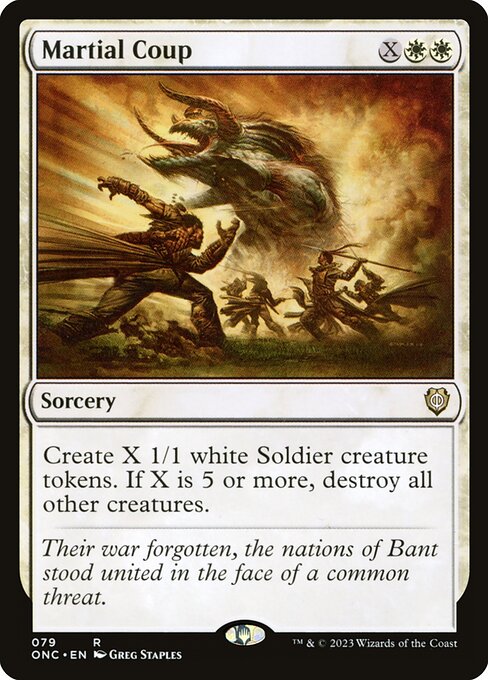 Magic the Gathering Card - Martial Coup - MTG Circle