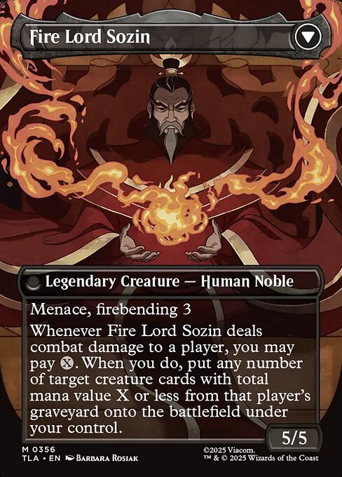 Magic the Gathering Card - Fire Lord Sozin - MTG Circle
