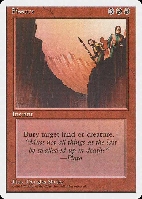 Magic the Gathering Card - Fissure - MTG Circle