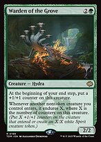 Magic the Gathering Card - Warden of the Grove - MTG Circle