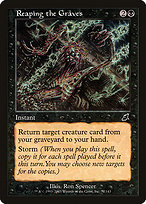 Magic the Gathering Card - Reaping the Graves - MTG Circle