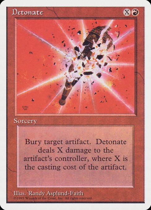 Magic the Gathering Card - Detonate - MTG Circle