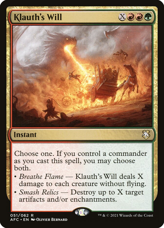 Magic the Gathering Card - Klauth's Will - MTG Circle