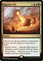 Magic the Gathering Card - Klauth's Will - MTG Circle