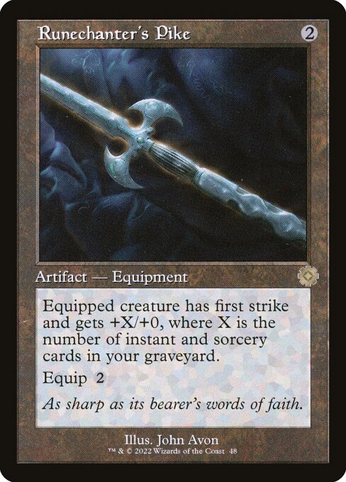 Magic the Gathering Card - Runechanter's Pike - MTG Circle