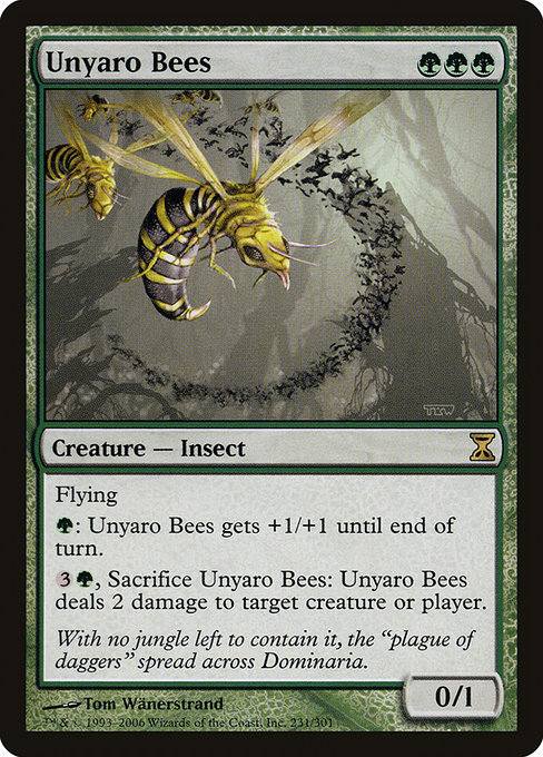 Magic the Gathering Card - Unyaro Bees - MTG Circle