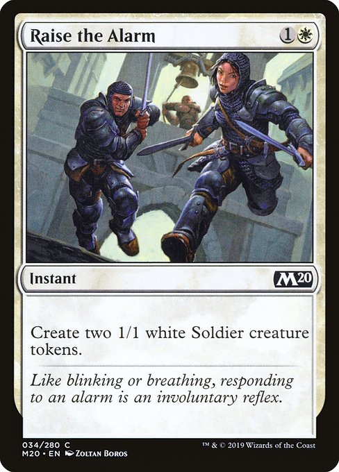 Magic the Gathering Card - Raise the Alarm - MTG Circle