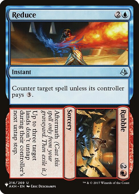 Magic the Gathering Card - Reduce // Rubble - MTG Circle