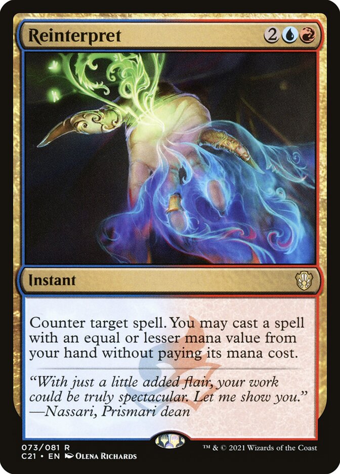 Magic the Gathering Card - Reinterpret - MTG Circle