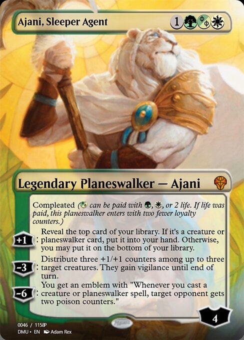 Magic the Gathering Card - Ajani, Sleeper Agent - MTG Circle