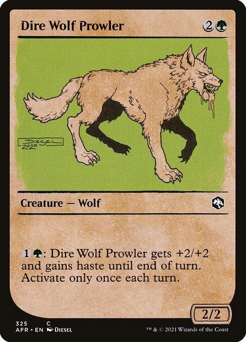 Magic the Gathering Card - Dire Wolf Prowler - MTG Circle