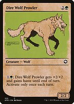 Magic the Gathering Card - Dire Wolf Prowler - MTG Circle
