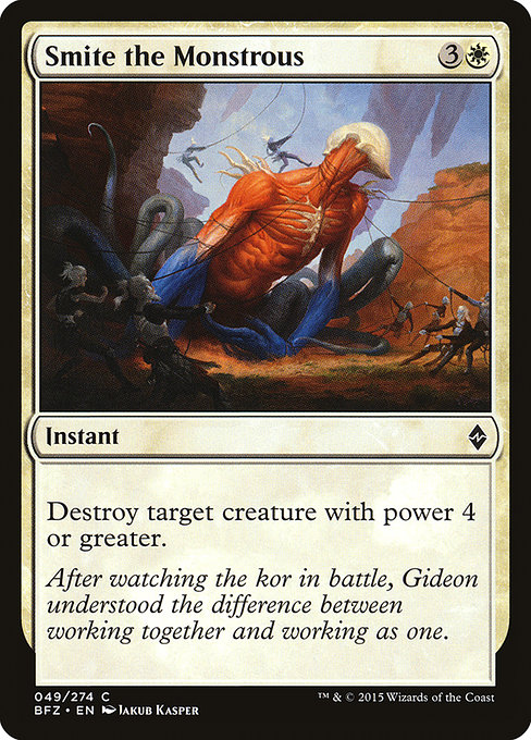 Magic the Gathering Card - Smite the Monstrous - MTG Circle