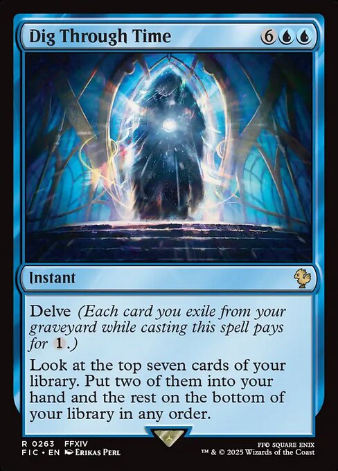 Magic the Gathering Card - Dig Through Time - MTG Circle
