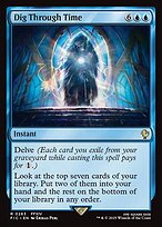 Magic the Gathering Card - Dig Through Time - MTG Circle