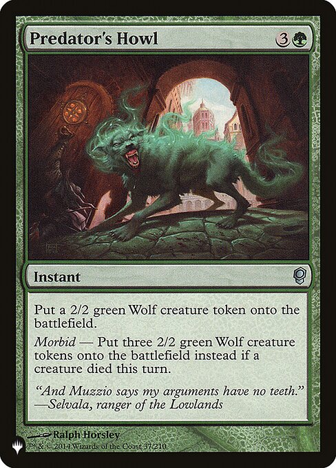 Magic the Gathering Card - Predator's Howl - MTG Circle