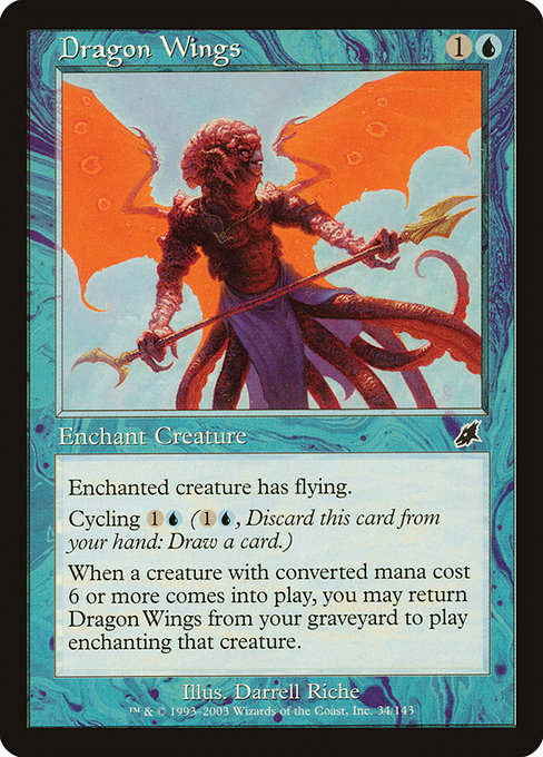 Magic the Gathering Card - Dragon Wings - MTG Circle