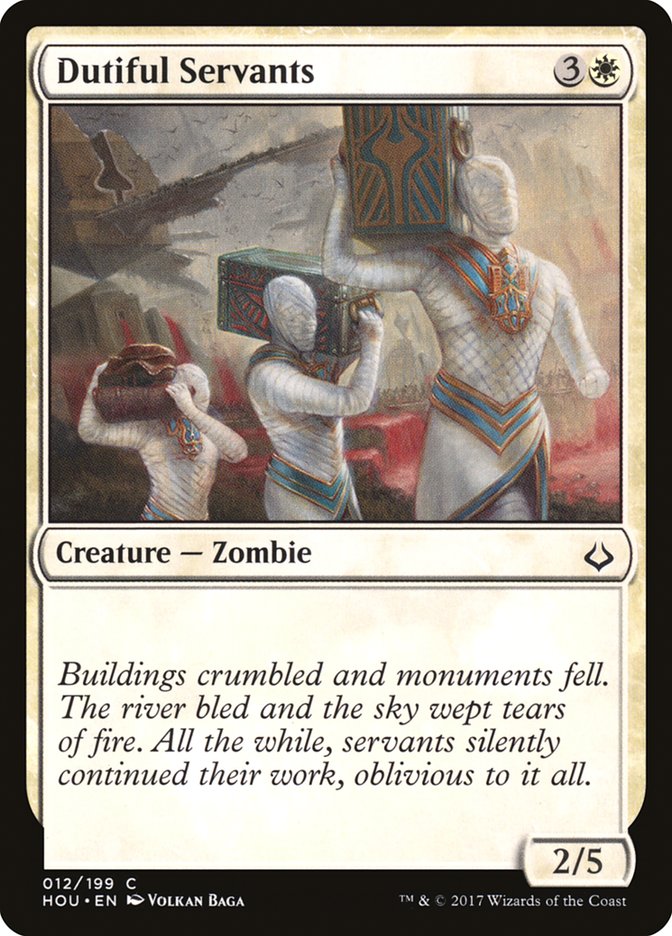 Magic the Gathering Card - Dutiful Servants - MTG Circle