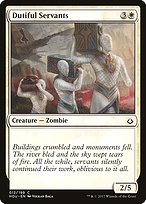 Magic the Gathering Card - Dutiful Servants - MTG Circle