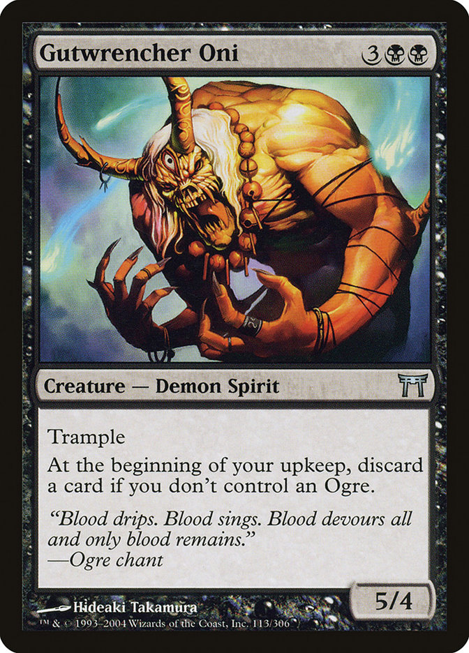 Magic the Gathering Card - Gutwrencher Oni - MTG Circle