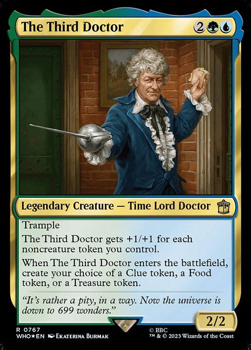 Magic the Gathering Card - The Third Doctor - MTG Circle