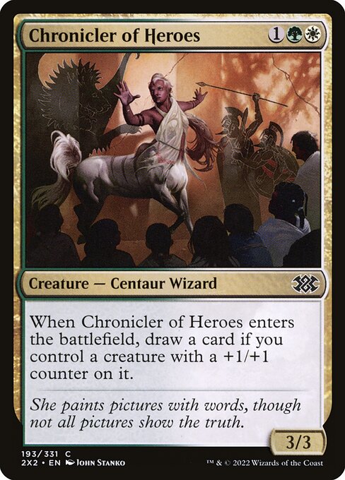 Magic the Gathering Card - Chronicler of Heroes - MTG Circle