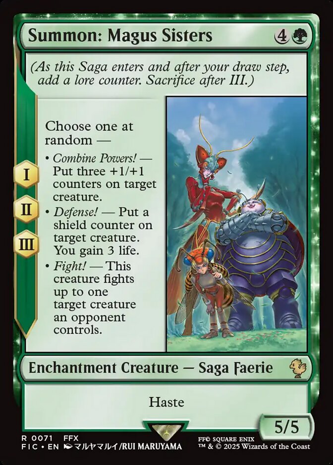 Magic the Gathering Card - Summon: Magus Sisters - MTG Circle