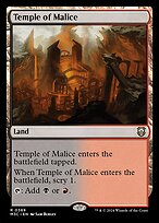 Magic the Gathering Card - Temple of Malice - MTG Circle