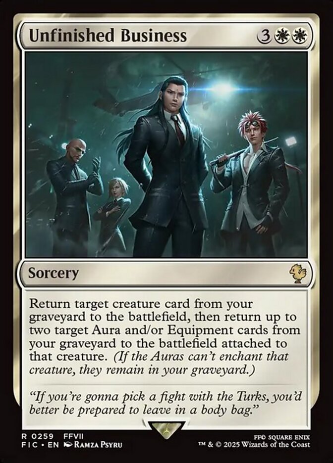 Magic the Gathering Card - Unfinished Business - MTG Circle