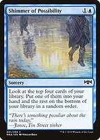 Magic the Gathering Card - Shimmer of Possibility - MTG Circle